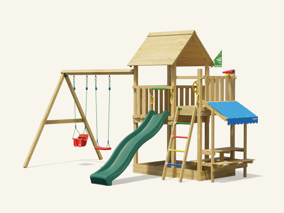 Wooden climbing frames