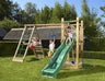 Jungle Tower | Wooden climbing frame with swings & climbing net