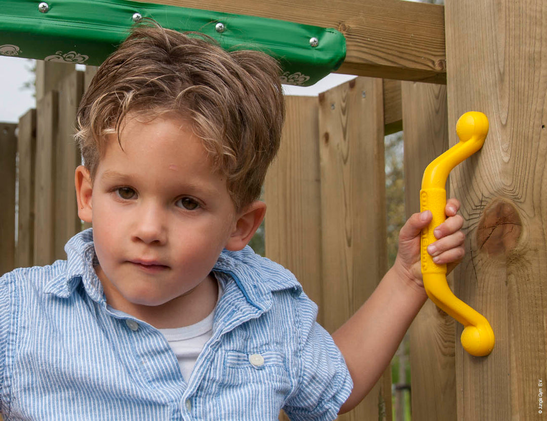 Jungle Cottage | Wooden climbing frame with slide & clatter bridge