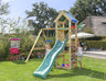 Jungle Patio | Wooden climbing frame with swing