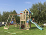 Jungle Viking | Wooden climbing frame with swing & climbing net