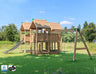 Wooden Professional Jungle Gym with Swing • Hy-land P8s