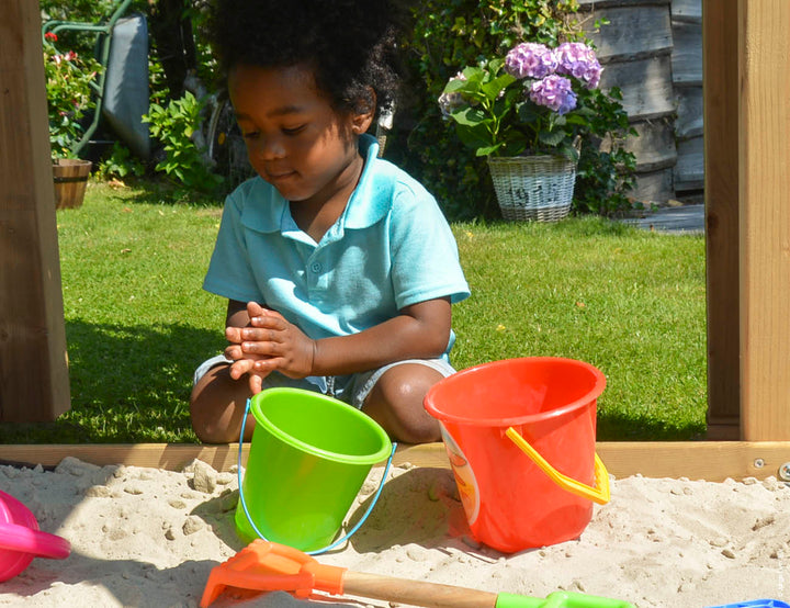 Jungle Mansion | Wooden climbing frame with fireman's pole