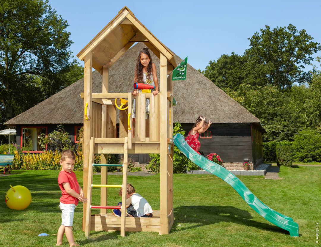 Jungle Club | Wooden climbing frame with slide