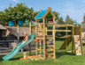 Jungle Nomad | Wooden climbing frame with slide & clatter bridge